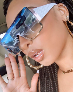 GGMN8003 ins style fashion new trendy luxury wholesale oversize shades square sunglasses women <span class=keywords><strong>2023</strong></span> - Product Image 1