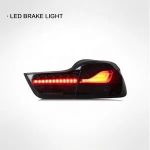 Cocok untuk BMW Seri 4 Lampu Belakang F32 F36 Modifikasi M4 F82 Lampu Ekor Skala Ikan Pita LED Sinyal Belok