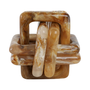 Scultura a nodo in marmo per decorazioni domestiche e accenti per il bagno, ornamento moderno per l'arredamento di stanze, decorazione per mensole, pezzo di design per l'ufficio - Product Image 6