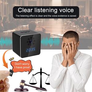 Telecamera di Sicurezza Domestica WIFI 1080P con Audio Bidirezionale, Visione Notturna, Rilevamento Movimento, Visualizzazione Remota, Microfono Integrato con Orologio e Altoparlante - Product Image 3