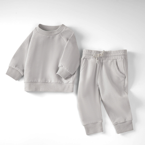 Manufacturer Unisex Soft 0m-4t Solid Infant Knitted Baby Organic Cotton Kids Clothes Baby Clothing Set - Product Image 1
