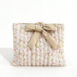 Sac de rangement matelassé à motif floral, grande capacité, petit sac imprimé floral pour transporter des livres en automne et en hiver - Product Image 5