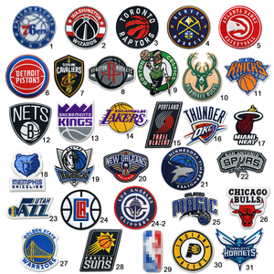 Nouvelles Étiquettes Brodés et Appliqués pour Vêtements de Sport, Vente Directe Usine, Patchs Logo Équipes Nationales de <span class=keywords><strong>Basketball</strong></span> - Product Image 2