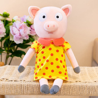 Nouvelle Peluche Animal de la Forêt Lapin Cochon Ours Brun Figurine Décoration Canapé Oreiller Imperméable Portable Cadeau d'Anniversaire