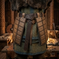 Armure viking à jupe en cuir gaufré, accessoire de scène cosplay, costume eBay, armure de combat fantastique