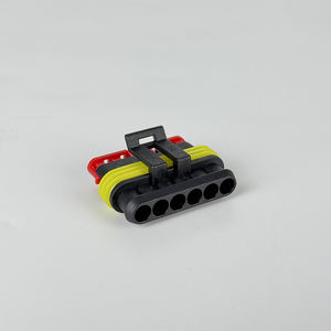 5ピン男性/女性自動車ワイヤー圧着電気IP66防水端子ワイヤーハーネスコネクタ220A定格電流 - Product Image 1