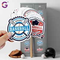 Pegatinas de Vinilo Personalizadas a Prueba de Agua para Equipos Deportivos, Aficionados al Fútbol y Béisbol, Calcomanías Adhesivas con Logotipo Recortado, Resistentes a los Rayos UV para Exteriores