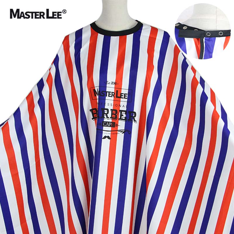Новое поступление от бренда Masterlee, Парикмахерская, Парикмахерская накидка в полоску для стрижки волос, дизайнерская качественная накидка для парикмахера с принтом