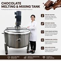 Cuve en acier inoxydable pour le chauffage, le mélange, la fonte et le stockage du chocolat