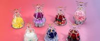 Fleurs Conservées Sous Cloche en Verre, Rose Rouge avec Halo Doré, Cadeau Romantique, Décoration d'Intérieur, Réutilisable, Marque Privée