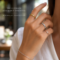 Bague de mariage en acier inoxydable or rose 4 mm à facettes géométriques, finition miroir haute brillance, ajustement confortable, marques de mode, vente en gros