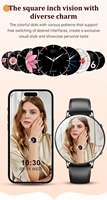 Damen Smartwatch mit Taschenlampe, Herzfrequenz- und Blutsauerstoffmessung, Gesundheitsüberwachung, AMOLED-Bildschirm, Sport-Fitness-Smartwatch für Frauen