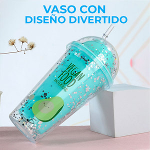 Gobelet de fête en acrylique thermique avec lumière LED arc-en-ciel 500 ml - Product Image 3