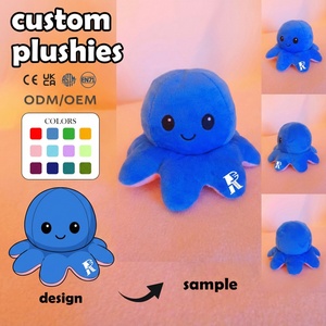 Peluche de vaca que parpadea con camiseta de estrella azul, relleno de algodón PP, suave, personalizado, MOQ bajo, para cumpleaños - Product Image 2