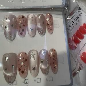 <span class=keywords><strong>Uñas</strong></span> Acrílicas Hechas a Mano de Estilo Aleatorio, 10 Piezas, <span class=keywords><strong>Uñas</strong></span> <span class=keywords><strong>Postizas</strong></span> al por Mayor, <span class=keywords><strong>Uñas</strong></span> de Diseño a Presión - Product Image 3