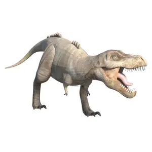 Novo design de personagem inflável de desenho animado Tiranossauro Rex Simulação inflável modelo de dinossauro