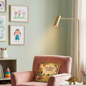 Lampe sur pied Novarizon Nordic Living Room Corner <span class=keywords><strong>Arc</strong></span>, design moderne, luxe, métal doré, fer plaqué, LED dimmable 3000K - Product Image 4