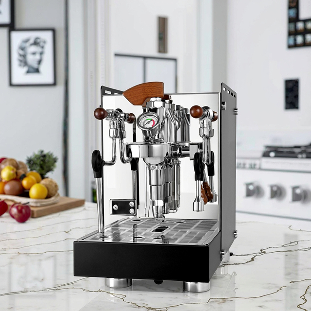 9Bar Electric Semi-Automatic Espresso Cappuccino Latte Milk Frother Steam Wand Household Coffee Maker