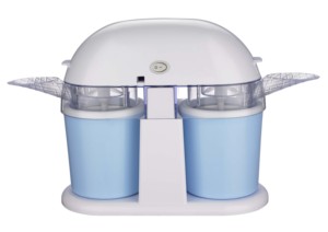 KIDY – machine à crème glacée 2023, Double tasse, Mini machine à crème glacée pour la maison 0,5lx2 - Product Image 5