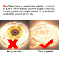 Bande lumineuse LED haute luminosité 8 mm 240 LED 4100K IP67 avec télécommande, flexible, découpe sur mesure, SMD2835 DC24V