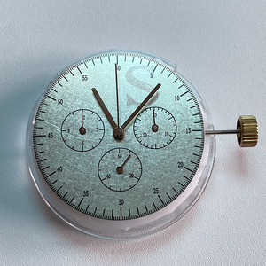 Mécanisme de mouvement 4130 Double-up Chain 28800 à fréquence variable, amortisseur pulvérisé à l'huile bleue, un seul mécanisme avec fonction d'encodage - Product Image 1