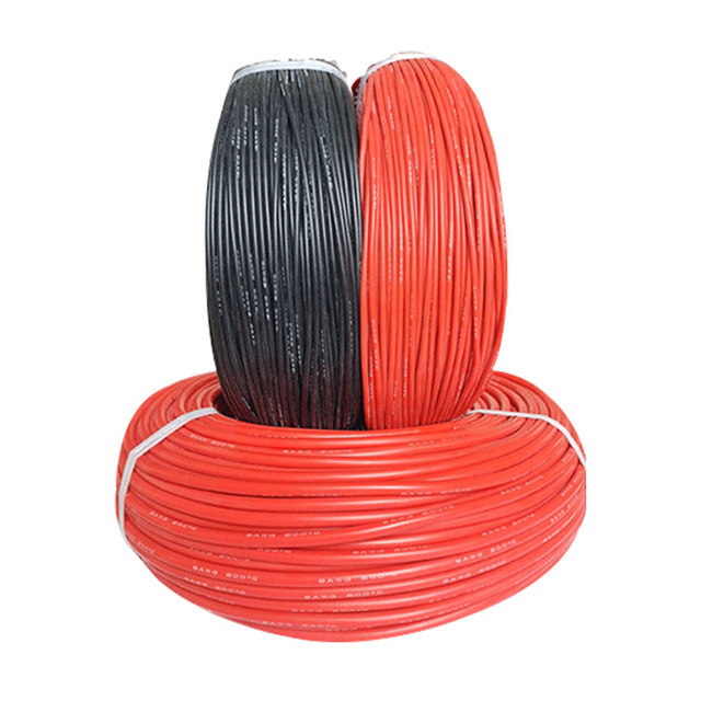 High Temp Silicone Sheath Electric Wire Cable 6 8 10 12 14 16 AWG American Standard Electrical Silicone Cable Soft Silicone Wire