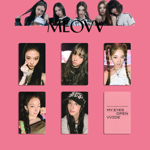 5 pièces/ensemble KPOP MEOVV MES <span class=keywords><strong>YEUX</strong></span> OUVERTS VVIDE Album Photocards GAWON SOOIN ANNA K4 VITRINE GRILL Ver Selfie Cartes Fans Collection Cadeau - Product Image 3