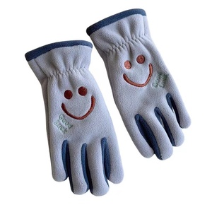 Gants en polaire chauds pour enfants, mitaines à 5 doigts, motif lapin mignon de dessin animé, coupe-vent, en sergé Lingshang, pour le quotidien, les activités de plein air et les voyages - Product Image 6