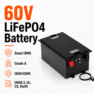 แบตเตอรี่รถยนต์ 60V/64V 100Ah 130Ah 150Ah 4000 รอบการใช้งาน ได้รับการรับรองมาตรฐาน CE สำหรับรถกอล์ฟ  ชนิด LiFePO4 แคโทด รับประกัน 5 ปี - Product Image 2