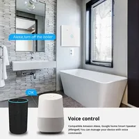 Version européenne 20A Interrupteur intelligent tactile OLED ignifuge avec contrôle par application électrique, résolution 320x240, interrupteur intelligent Tuya pour la maison intelligente