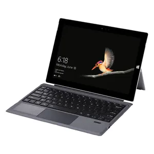 For Microsoft Surface Pro 3/4/5/6/7/8 Rechargeable Wireless Touchpad Keyboard with backlight tablet keyboard case