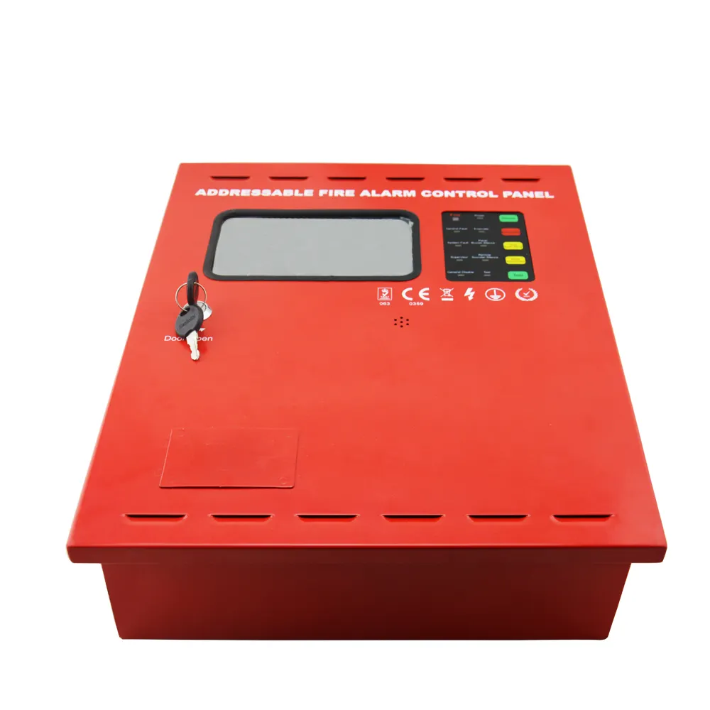 Direccionable sistema de alarma de incendio pantalla táctil de buena calidad Asenware profesional panel de control de incendios