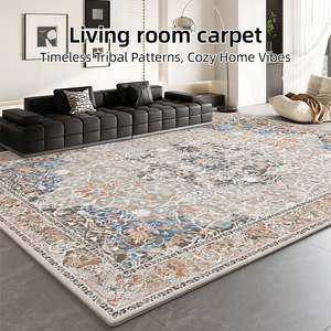 Alfombra Persa Vintage Idan de Poliéster, Lavable a Máquina, para Sala de Estar o Dormitorio, Aislante Acústico, de Felpa Suave - Product Image 3
