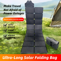 Panneau solaire monocristallin compact KUCHER 200W - 12V/24V, efficacité de 22%, 36 cellules, design pliable portable pour le camping et l'utilisation en extérieur