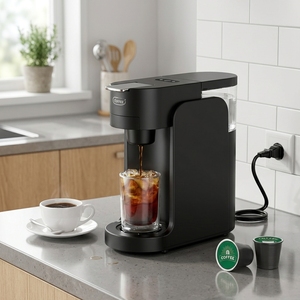 WLS-1703 OEM, Máquina de Café en Cápsulas Compacta con Control Táctil, Venta al Por Mayor, Logotipo Personalizado OEM, <span class=keywords><strong>Cafetera</strong></span> para Bebidas Frías y Calientes para FBA - Product Image 2
