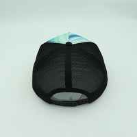 Gorra de malla de camionero de 5 paneles personalizada OEM, sombrero de estilo playero de nuevo diseño para hombres para exteriores y viajes, sombrero en blanco con estampado de sublimación