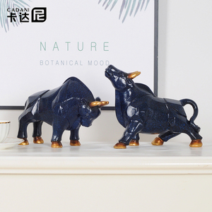 European Simple Light Luxury Lucky Cow Epoxy <b>Resin</b> Sculpture Ornament Home Decor - Product Image 1