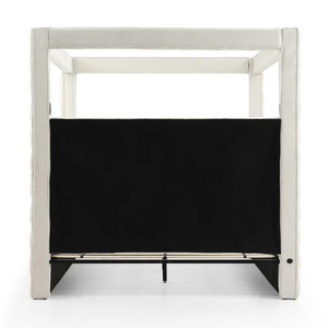 Pinzhi Nhà Tùy Chỉnh Đồ Nội Thất Phòng Ngủ Đặt Sang Trọng Vua Kích Thước Bọc Tán Khung Giường Phòng Ngủ Bộ Giường Với Loa - Product Image 6