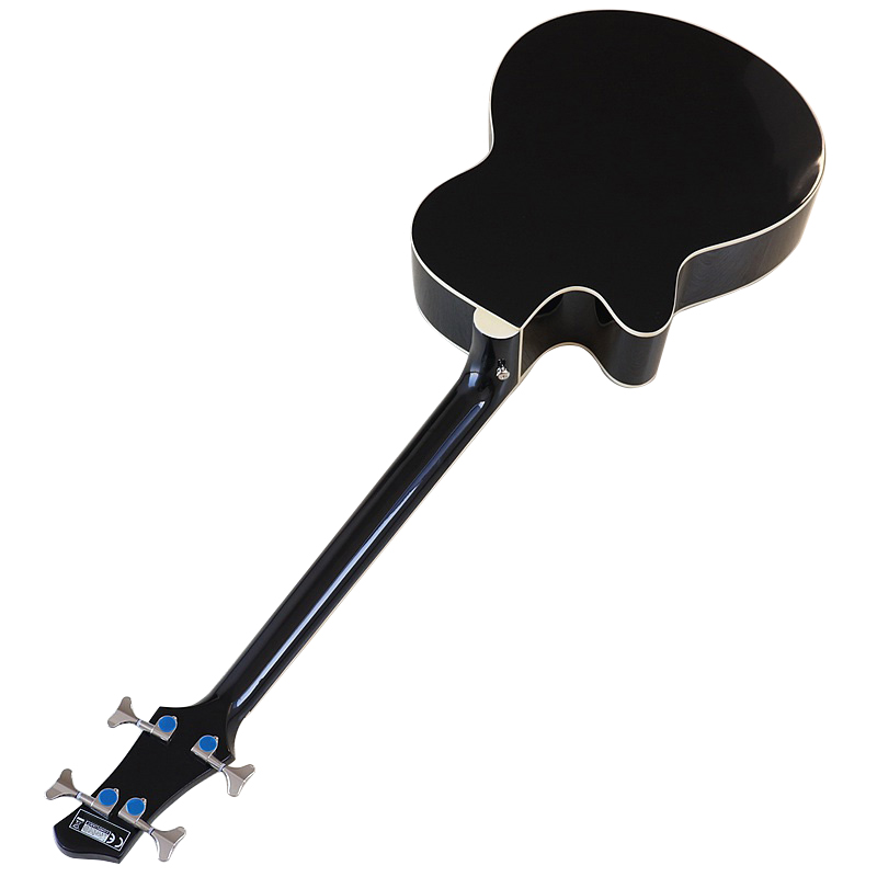 4 строки акустическая электрическая бас-гитара 43 дюймов черный и естественный цвет высокий Глянец акустическая деревянная бас-гитара с гитарный звукосниматель