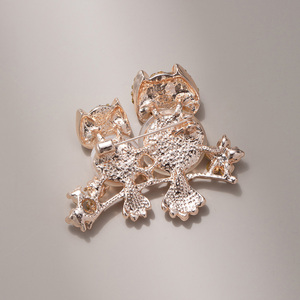 Broches de Cristal con Diseño de Ojo de Gato, Elegantes Broches de Animales con Pedrería, Búho, Abeja, Cisne, Accesorios de Joyería para Mujer, Regalo - Product Image 4