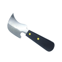 Spatule de lissage professionnelle en acier inoxydable à lame en croissant pour soudure de revêtements de sol en PVC