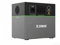 Estación de Energía Portátil SAMAS 400W LiFePO4 1305 Wh UPS 6000+ Ciclos MPPT Solar APP Arrancador de Emergencia para el Hogar RV Puerto de Carga Linterna EE. UU.