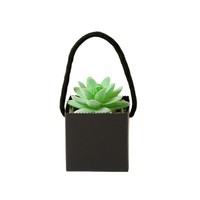 Sac d'emballage cadeau portable en papier kraft imperméable pour plantes et fleurs, boîte pliante pour plantes succulentes en pot, idéal pour l'exportation transfrontalière