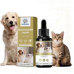 Gocce Multivitaminiche per Gatti e Cani, Integratori per il Supporto Articolare, Marca OEM, Multivitaminico Liquido Tutto in Uno per Animali Domestici - Product Image 1