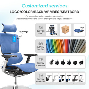Asiento de malla de nailon <span class=keywords><strong>Wintex</strong></span> ejecutivo de aluminio fuerte, silla de oficina ergonómica Ceo Boss grande y alta, resistente con soporte Lumbar - Product Image 6