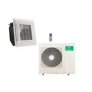 New ceiling hidden 4-way cassette central air conditioning/ceiling cassette air conditioner manufacturer for home hotels