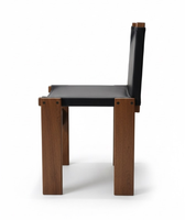 Siège de salon de fauteuil de chaise de fronde en cuir de cadre en bois solide de style nordique