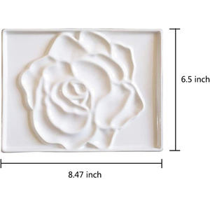 <span class=keywords><strong>Palette</strong></span> d'aquarelle personnalisée, dessin de mélange, plateau d'aquarelle, aquarelle, rectangle, <span class=keywords><strong>fleur</strong></span>, <span class=keywords><strong>palette</strong></span> de peinture en céramique - Product Image 3