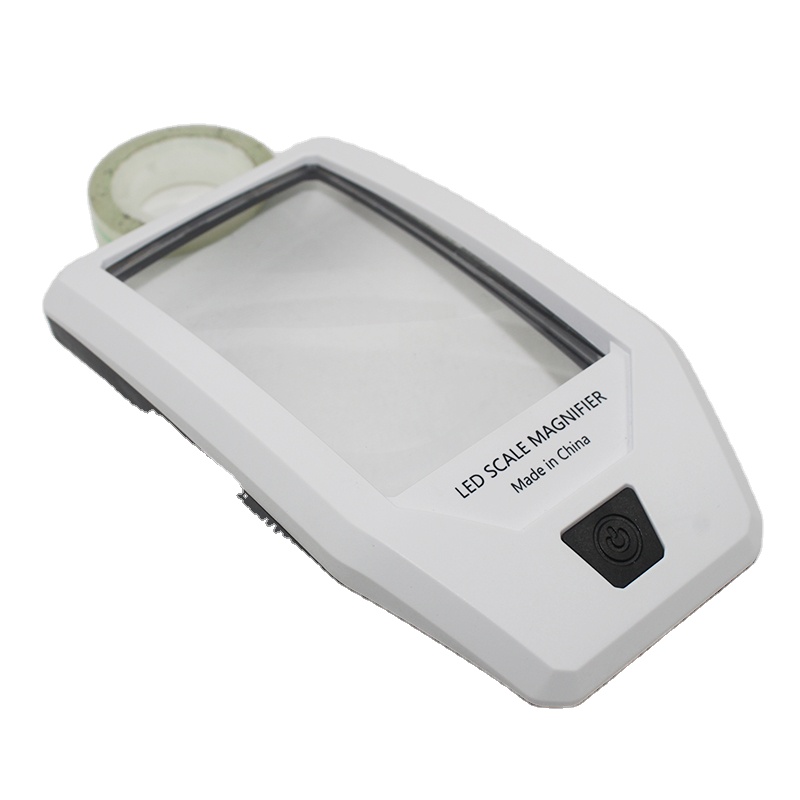 TH-8017 портативный подсветкой увеличительное зеркало, многофункциональный пресс-папье увеличительное стекло со светодиодным и масштаба