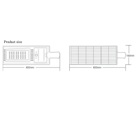 Postes de luz LED inteligentes con cabezales de luz de calle Clasificación IP65 para aplicación en carretera Fuente de alimentación CC